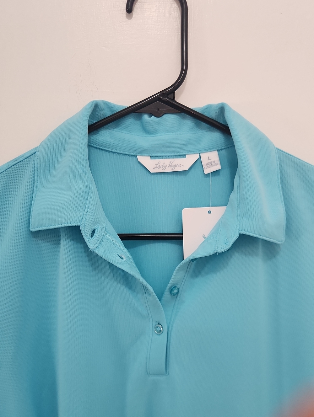 NWT Lady Hagen Women's Short Sleeve Golf Shirt Size Large - Picture 4 of 8